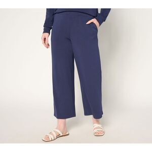Belle by Kim Gravel Women's Pants Sz XS ScubaLuxe Gaucho Pant Blue A679967